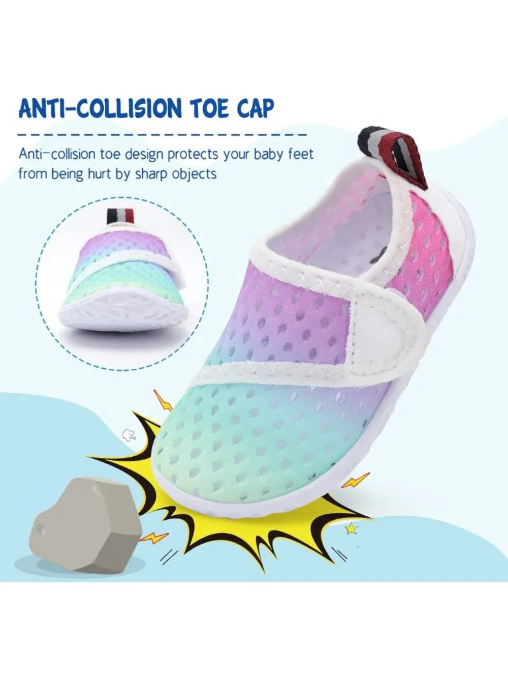 Kids Aqua Socks - Breathable Quick-Dry Water Shoes for Beach & Pool Fun